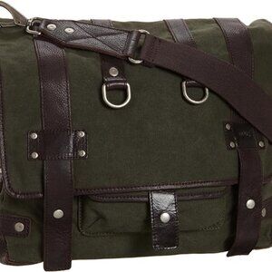 WILL LEATHER GOODS Hopper Messenger Crossbody Briefcase Laptop Bag Case  Brand: